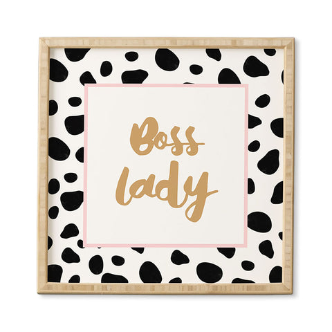 Allyson Johnson Bossy Dots Framed Wall Art