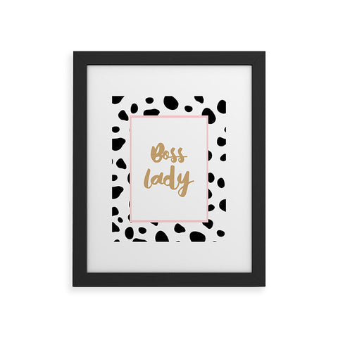 Allyson Johnson Bossy Dots Framed Art Print