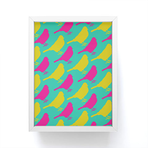 Allyson Johnson Bright Birdies Framed Mini Art Print
