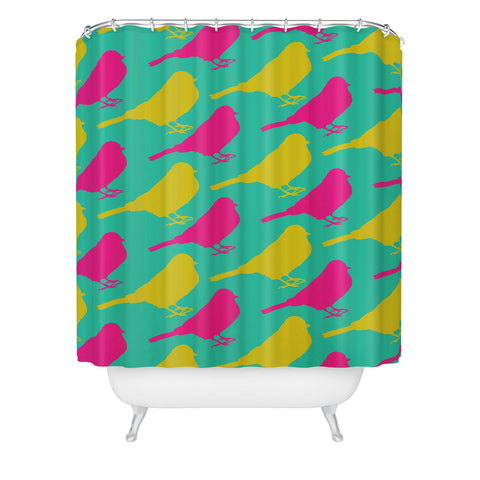 Allyson Johnson Bright Birdies Shower Curtain