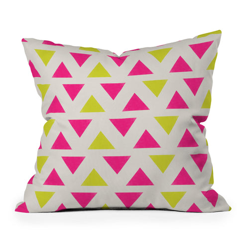 Allyson Johnson Bright Neon Outdoor Throw Pillow