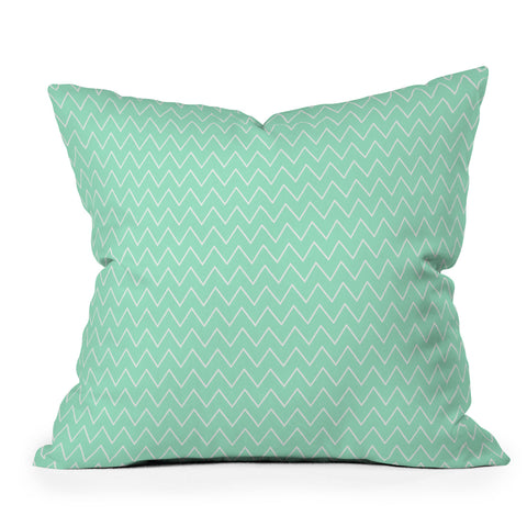 Allyson Johnson Classic Mint Outdoor Throw Pillow