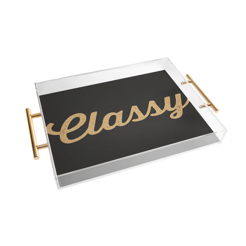 Allyson Johnson Classy And Glittering Acrylic Tray