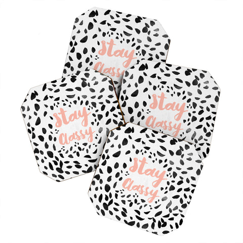 Allyson Johnson Classy Dalmation Coaster Set