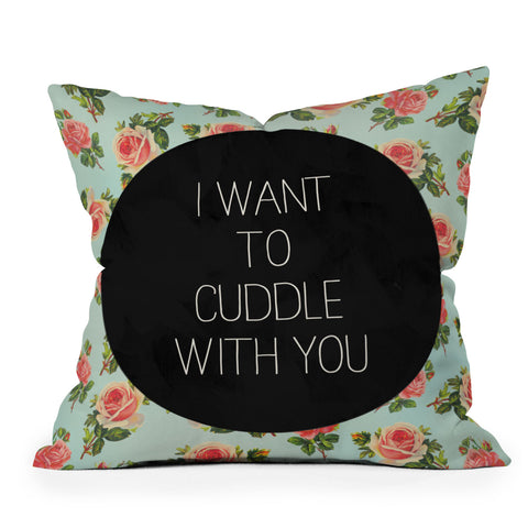 Allyson Johnson Cuddle With You Outdoor Throw Pillow