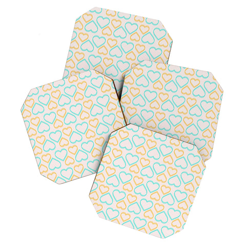 Allyson Johnson Cute Hearts Coaster Set