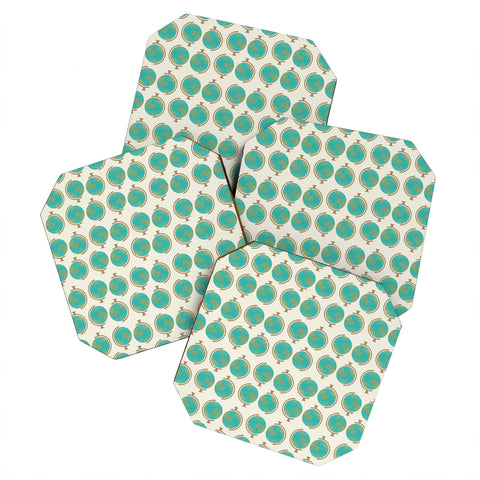 Allyson Johnson Cute Little Globes Coaster Set
