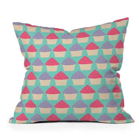 Allyson Johnson Cutest Cupcakes Outdoor Throw Pillow