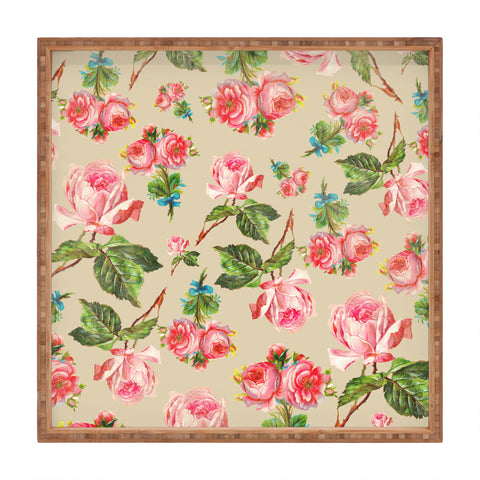 Allyson Johnson Dainty Floral Square Tray