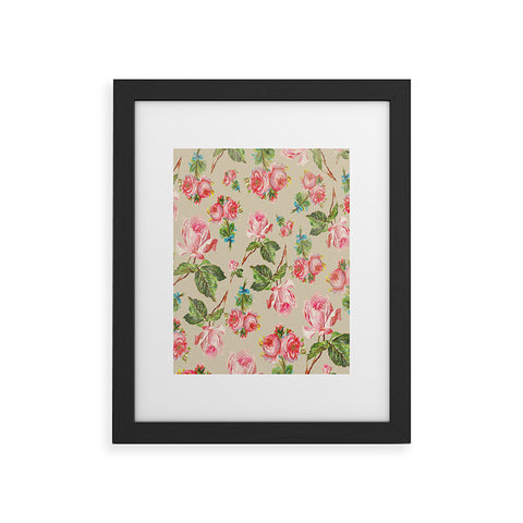 Allyson Johnson Dainty Floral Framed Art Print