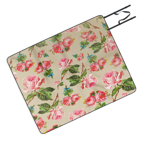 Allyson Johnson Dainty Floral Picnic Blanket