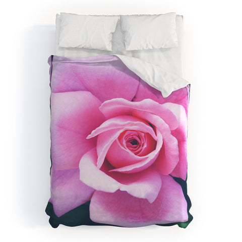 Allyson Johnson Darling Pink Rose Duvet Cover