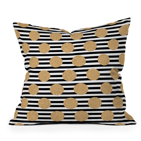 Allyson Johnson Dots N Stripes Outdoor Throw Pillow