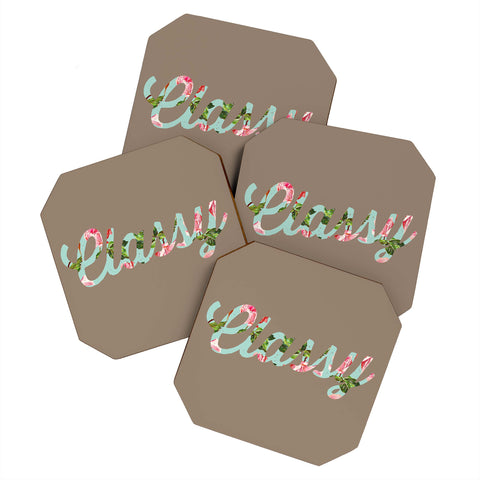 Allyson Johnson Floral Classy Coaster Set