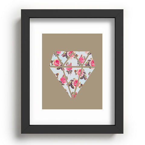 Allyson Johnson Floral Diamond Recessed Framing Rectangle