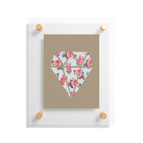 Allyson Johnson Floral Diamond Floating Acrylic Print