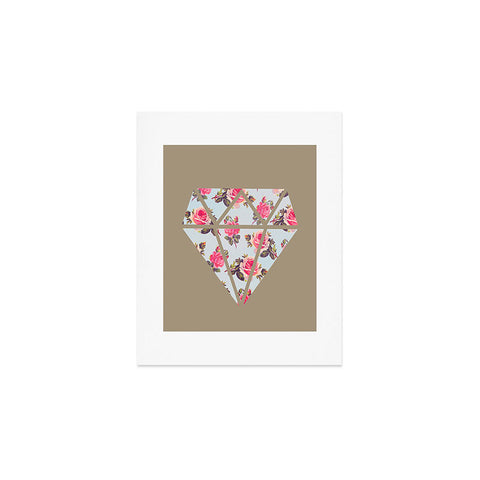 Allyson Johnson Floral Diamond Art Print