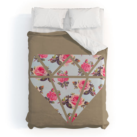 Allyson Johnson Floral Diamond Duvet Cover