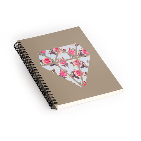 Allyson Johnson Floral Diamond Spiral Notebook