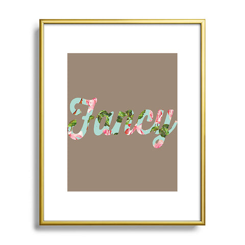 Allyson Johnson Floral Fancy Metal Framed Art Print