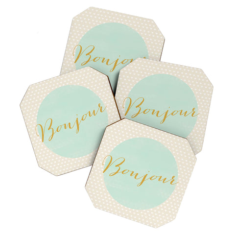 Allyson Johnson French Hello Coaster Set