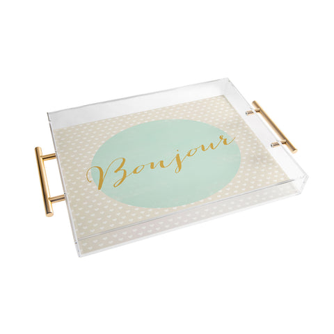 Allyson Johnson French Hello Acrylic Tray