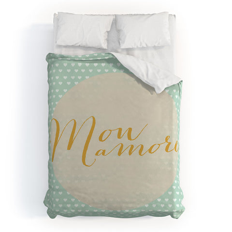 Allyson Johnson French My Love Duvet Cover