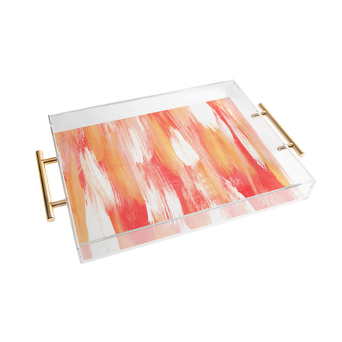 Allyson Johnson Georgia Peach Acrylic Tray