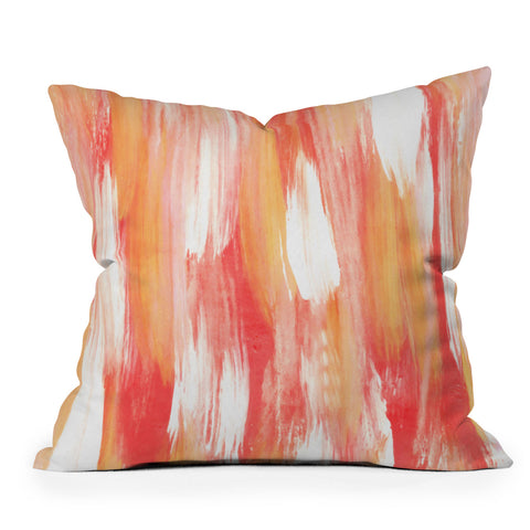 Allyson Johnson Georgia Peach Outdoor Throw Pillow