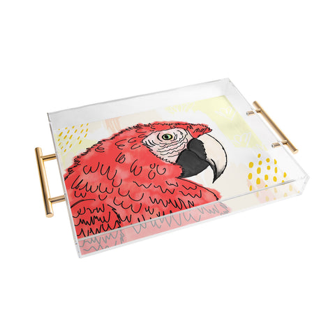 Allyson Johnson Gilbert the Parrot Acrylic Tray
