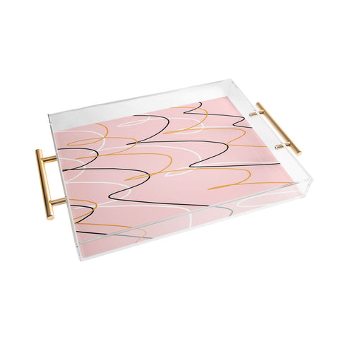 Allyson Johnson Golden curls Acrylic Tray