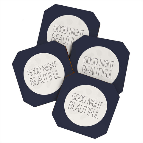 Allyson Johnson Good Night Beautiful Coaster Set