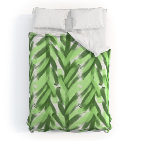 Allyson Johnson Greenery Forest Duvet Cover