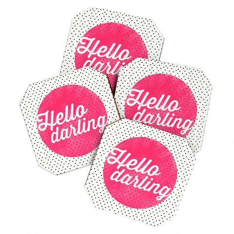 Allyson Johnson Hello Darling Dots Coaster Set