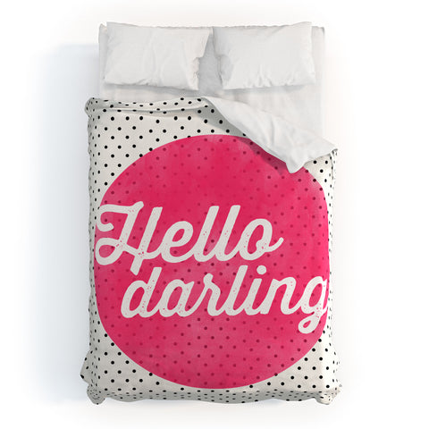 Allyson Johnson Hello Darling Dots Duvet Cover