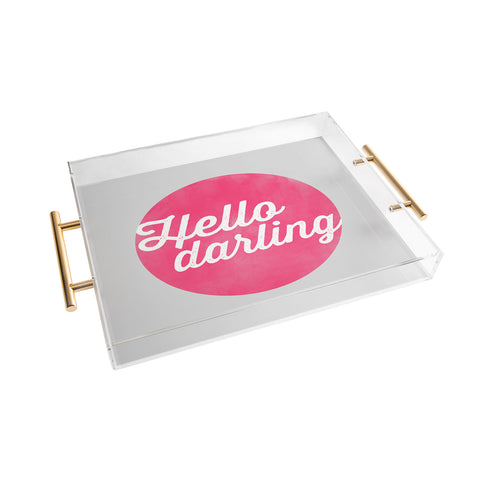 Allyson Johnson Hello Darling Acrylic Tray