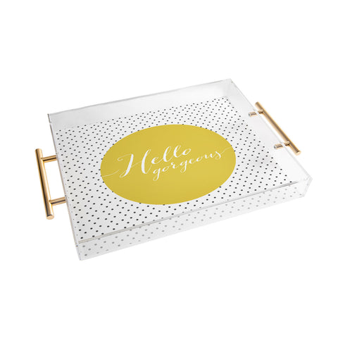 Allyson Johnson Hello Gorgeous Acrylic Tray
