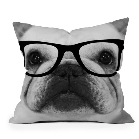 Allyson Johnson Hippest Frenchie Outdoor Throw Pillow