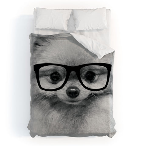 Allyson Johnson Hippest Pomeranian Duvet Cover