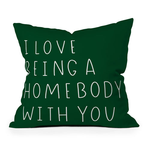 Allyson Johnson Homebody with you Outdoor Throw Pillow