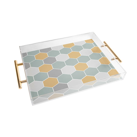 Allyson Johnson Honey Comb 3 Acrylic Tray