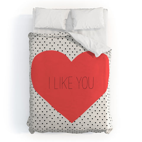 Allyson Johnson I Like You Duvet Cover