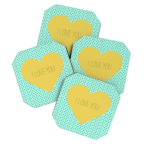 Allyson Johnson I Love You Coaster Set