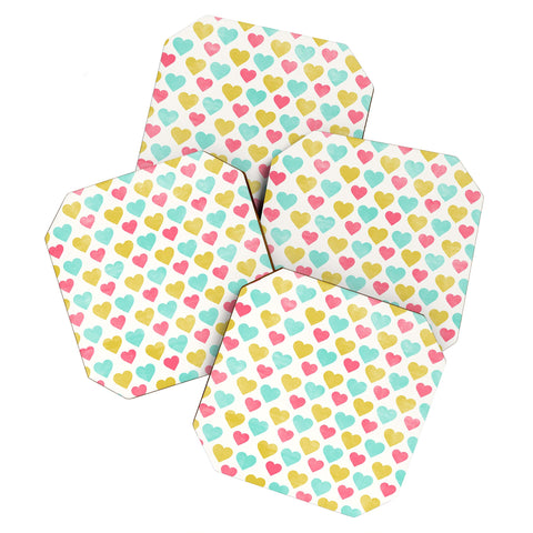 Allyson Johnson I Love You With All My Heart Coaster Set