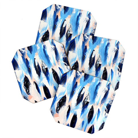 Allyson Johnson Indigo Salmon ll Coaster Set