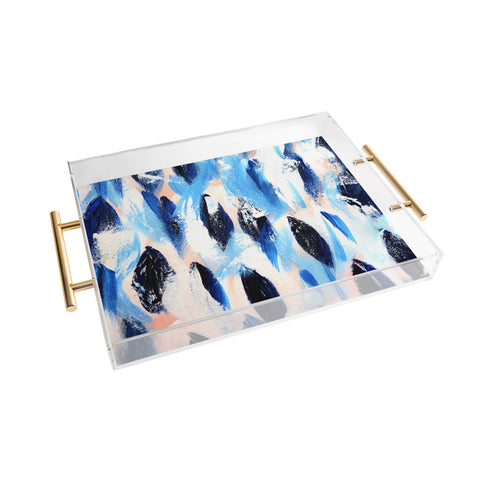 Allyson Johnson Indigo Salmon ll Acrylic Tray