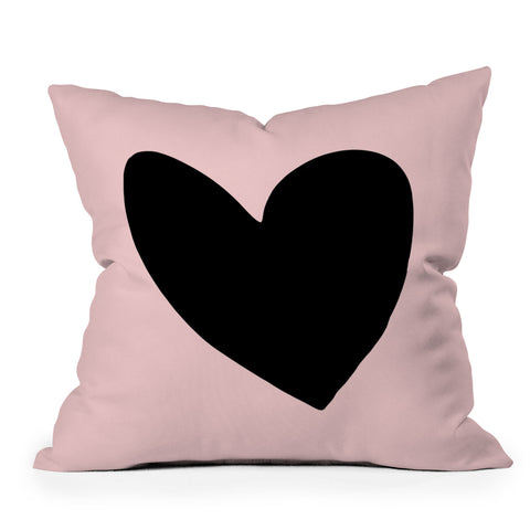 Allyson Johnson Just a heart Outdoor Throw Pillow