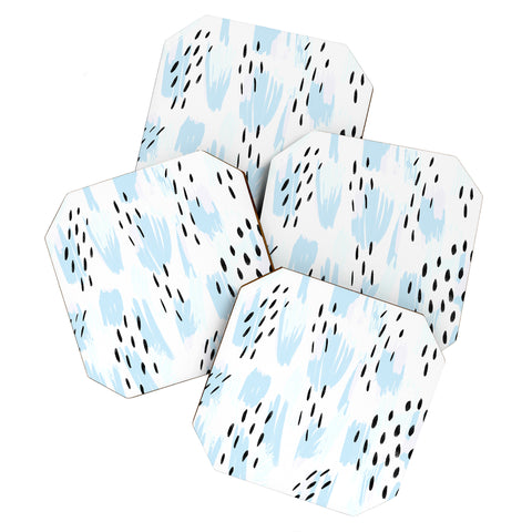 Allyson Johnson Lacey Bold Abstract Coaster Set