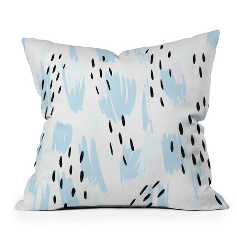 Allyson Johnson Lacey Bold Abstract Outdoor Throw Pillow