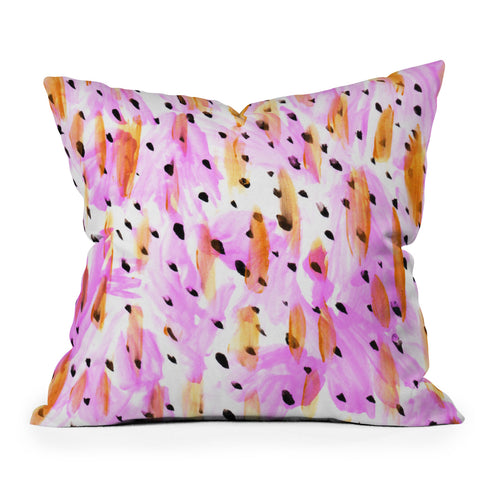 Allyson Johnson Lavender Spring Outdoor Throw Pillow